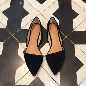 J.Crew Black Suede Flats